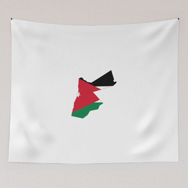 Item preview, Flag Map of Jordan  designed and sold by abbeyz71.