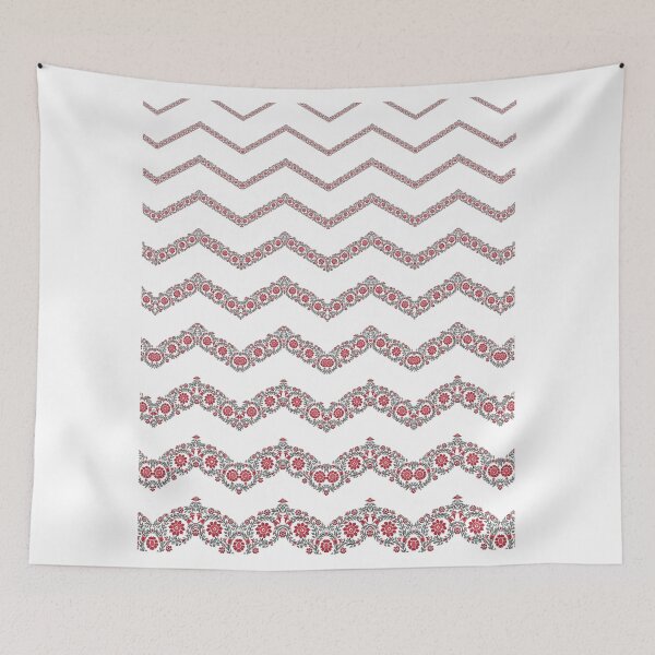 Item preview, kalamkari floral en zigzag designed and sold by sriknick.