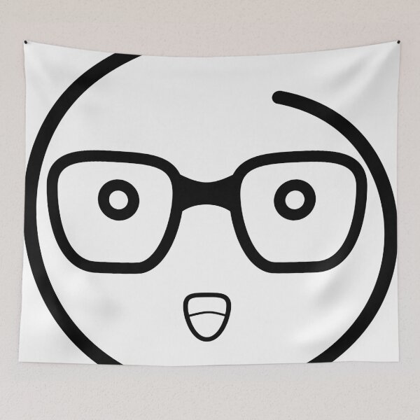 Item preview, smiley - nerd glasses designed and sold by printgedoens.