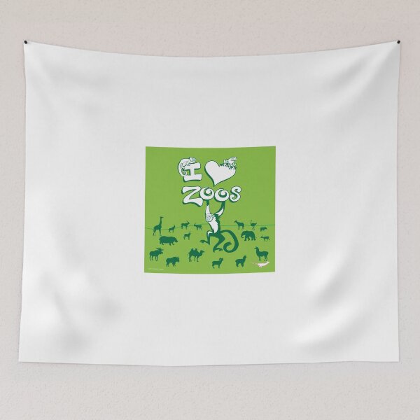 Item preview, I Love Zoos (green 2016) designed and sold by Peppermint Narwhal.
