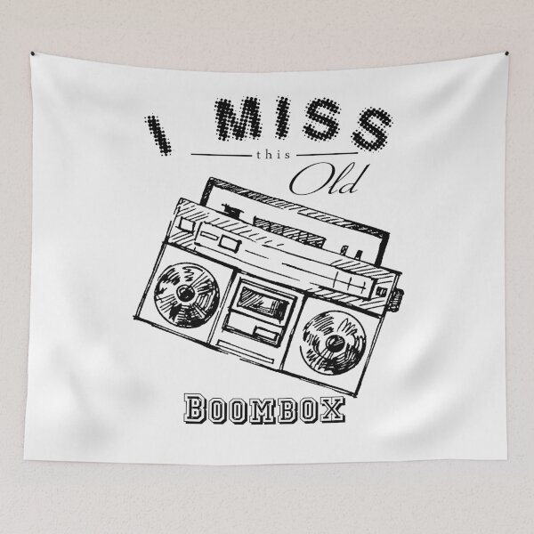 Item preview, i miss this old boombox retro style vintage designed and sold by lu2k.