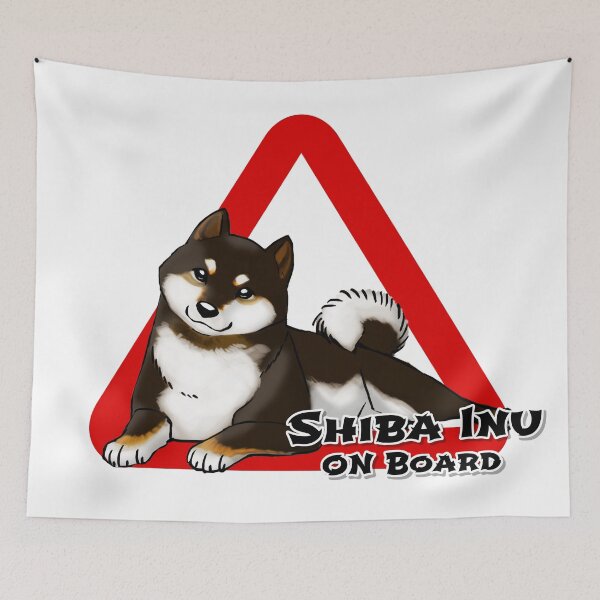 Item preview, SHIBA INU ON BOARD B&T designed and sold by AlbaAragonArt.