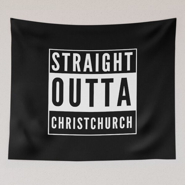 Aperçu de l'œuvre Straight Outta Christchurch créée et vendue par flylikeakiwinz.