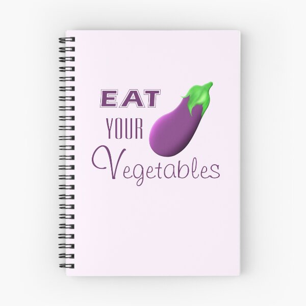 Item preview, Eat Your Vegetables Eggplant Emoji designed and sold by Robirk.