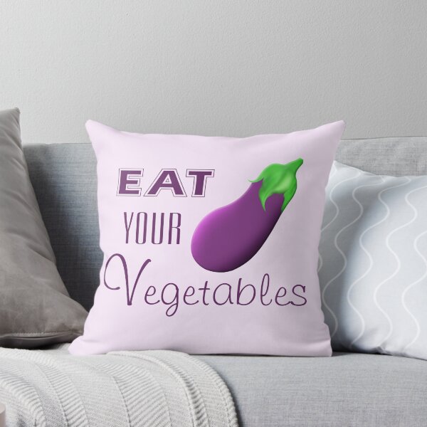 Item preview, Eat Your Vegetables Eggplant Emoji designed and sold by Robirk.