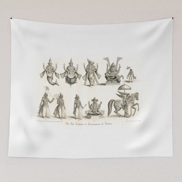 Item preview, The 10 Avatars or Incarnations of Vishnu designed and sold by artfromthepast.