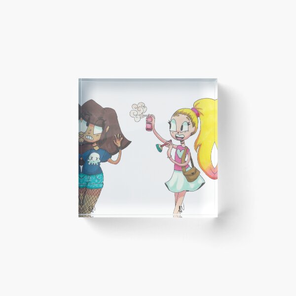 Item preview, 2 cartoon girls (transparent background) designed and sold by UnicornDaya.