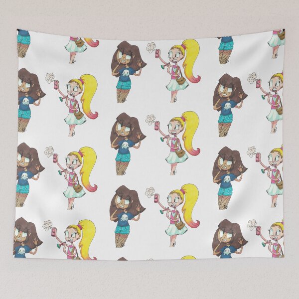 Item preview, 2 cartoon girls (transparent background) designed and sold by UnicornDaya.