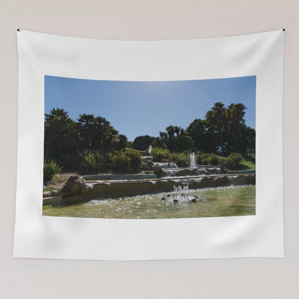 Item preview, Joyful, Sunny Splashes - Jardins del Mirador Fountains in Montjuic Park, Barcelona, Spain designed and sold by Georgia Mizuleva.