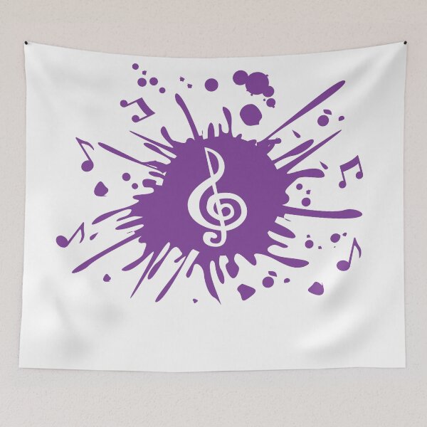 Aperçu de l'œuvre Splat Music Purple créée et vendue par jhojho.