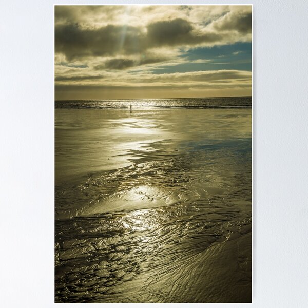 Item preview, Late Afternoon on the beach, Dunraven Bay, with a sky reflection in the wet sand. Dunraven Bay is in the Vale of Glamorgan and is a part of the Glamorgan Heritage Coast.   designed and sold by Cameranick.