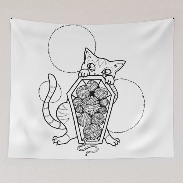 Item preview, Kitty's Yarn Stash: Memento Mori designed and sold by LeftHandedLenya.