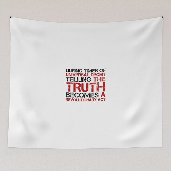 Item preview, George Orwell Quote Truth Freedom Free Speech designed and sold by Sid3walk Art.