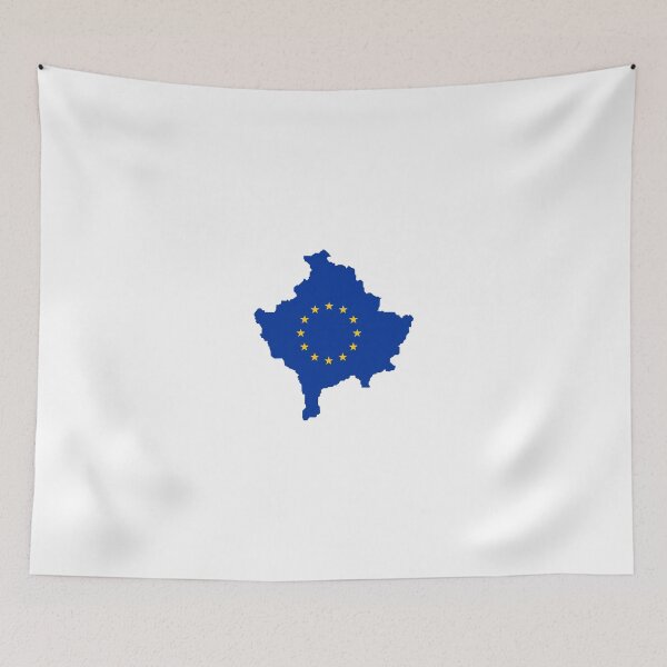 Item preview, European Union Flag Map of Kosovo designed and sold by abbeyz71.