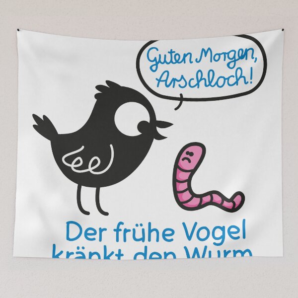 Item preview, The early bird is hurting the worm. designed and sold by Kopfzirkus.