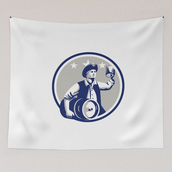 Item preview, American Patriot Carry Beer Keg Circle Retro designed and sold by patrimonio.