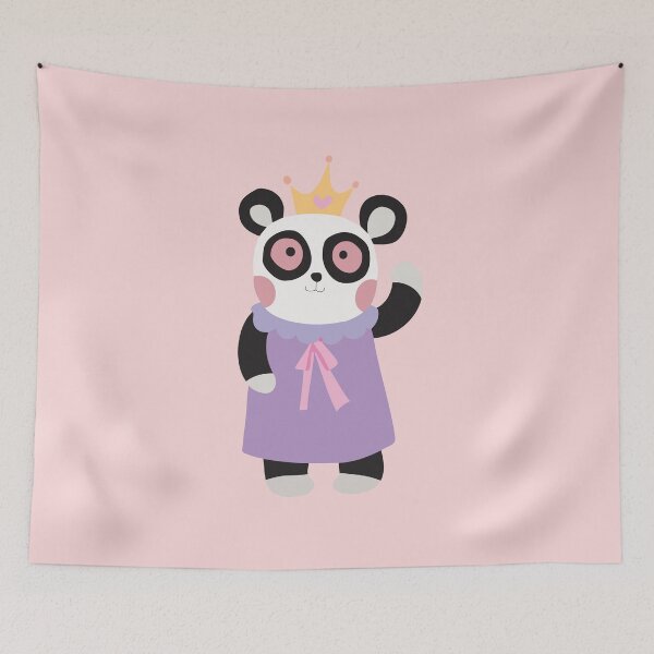 Item preview, Girly Princess Panda Bear designed and sold by peacockcards.
