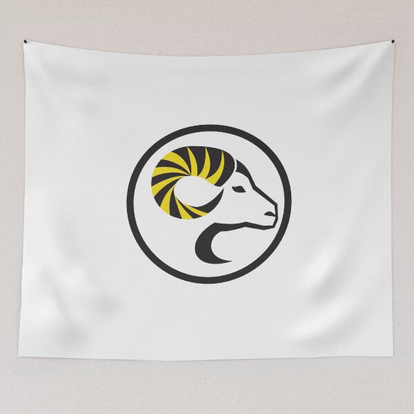 Item preview, Dall Sheep Ram Full Curl Horn Circle Retro designed and sold by patrimonio.