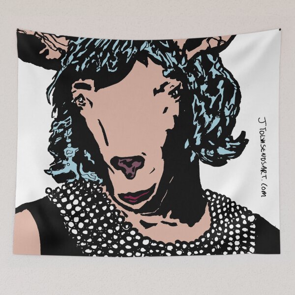 Item preview, Carrie Brownstein Goatlandia Colour Portrait JTownsend designed and sold by Jay Townsend.