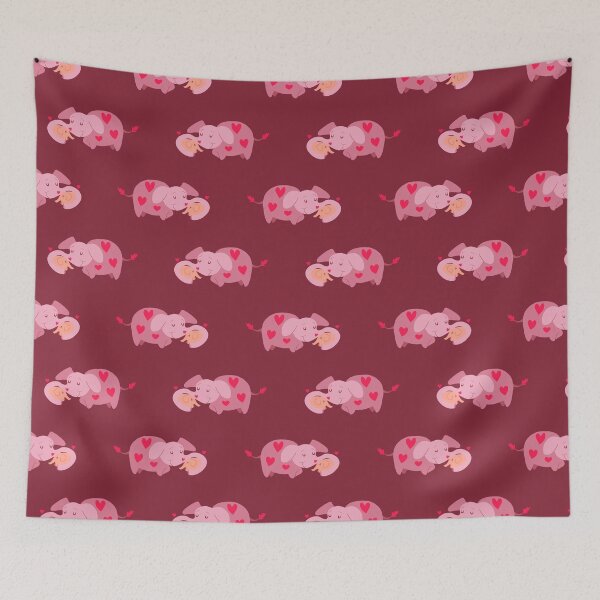 Item preview, Mama and Baby Elephant Pattern designed and sold by SaradaBoru.