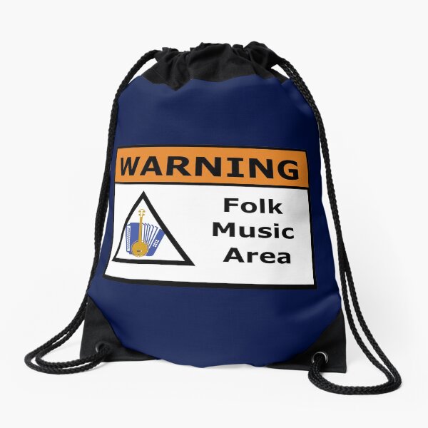 Item preview, Warning Folk Music Area designed and sold by TrndSttr.