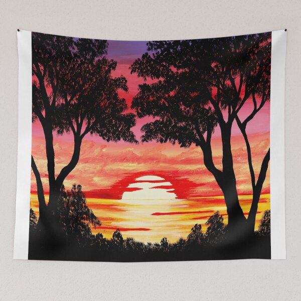 Artikelvorschau, Rosa Sonnenuntergang Malerei entworfen und verkauft von traceyeverart.