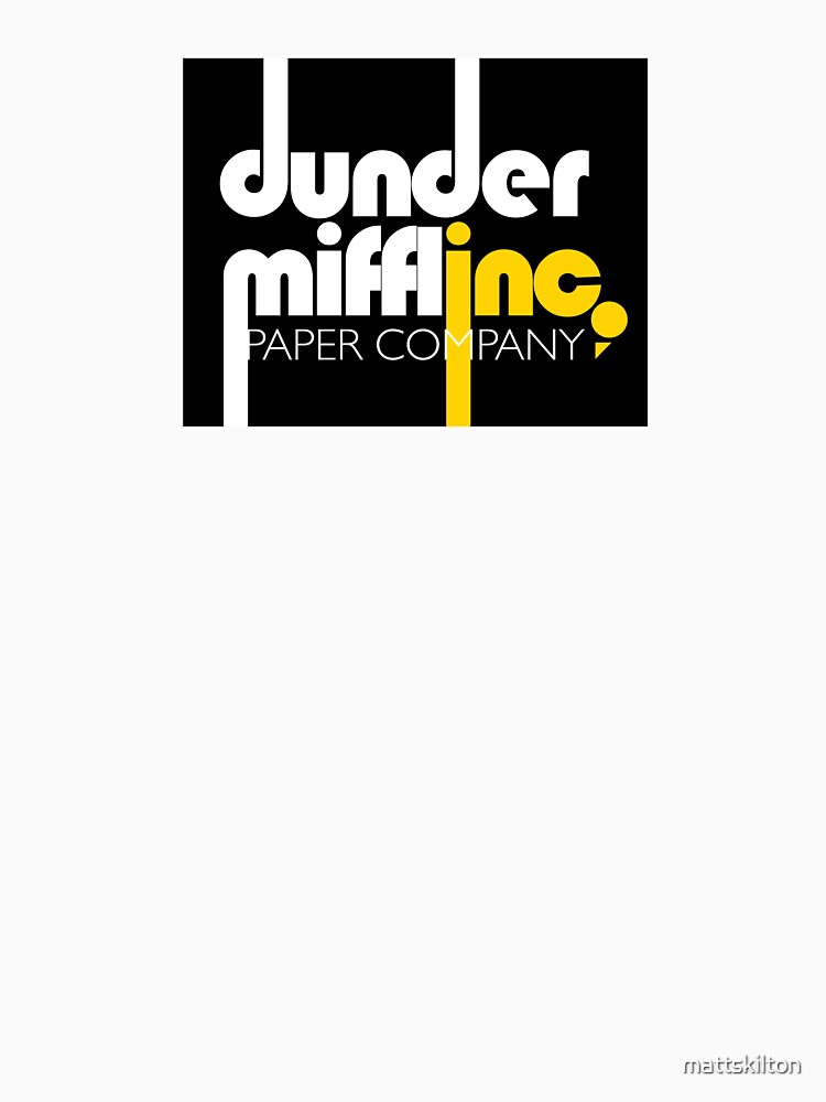 Thumbnail 7 of 7, Essential T-Shirt, Dunder Mifflin inc designed and sold by mattskilton.