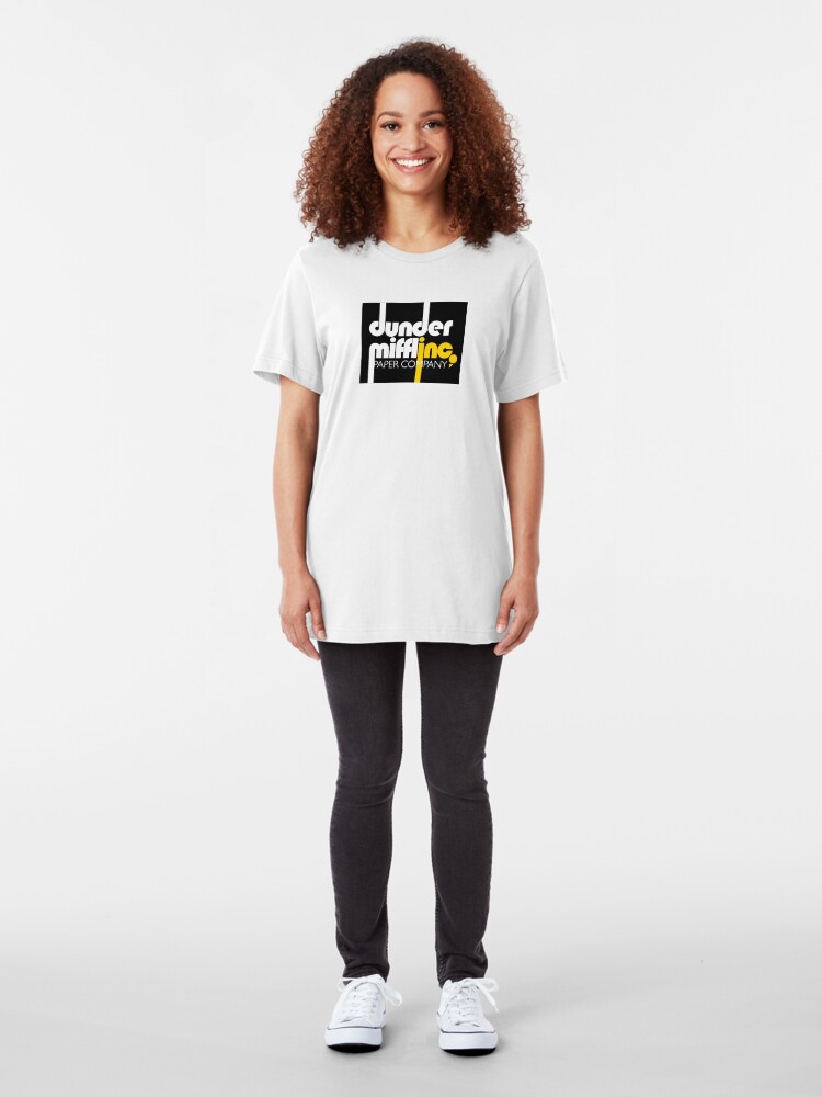 Alternate view of Dunder Mifflin inc Slim Fit T-Shirt
