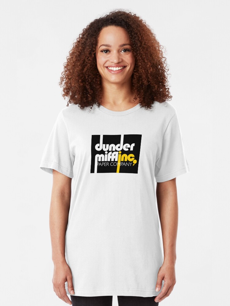 Alternate view of Dunder Mifflin inc Slim Fit T-Shirt