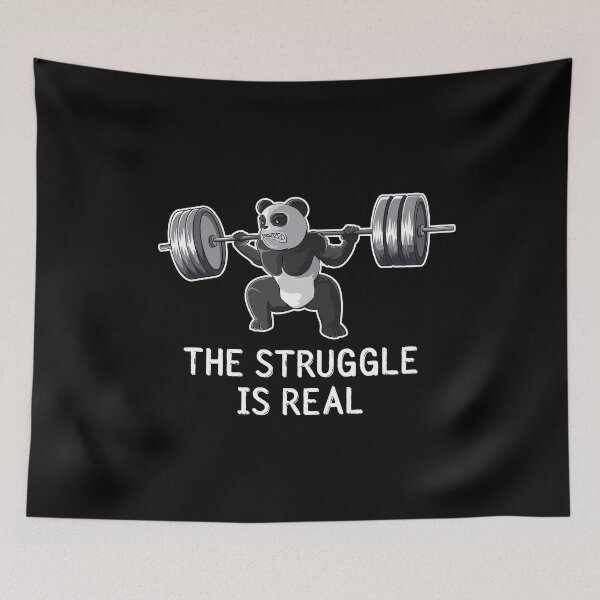 Item preview, Panda Weightlifting Struggle Is Real designed and sold by designeclipse.