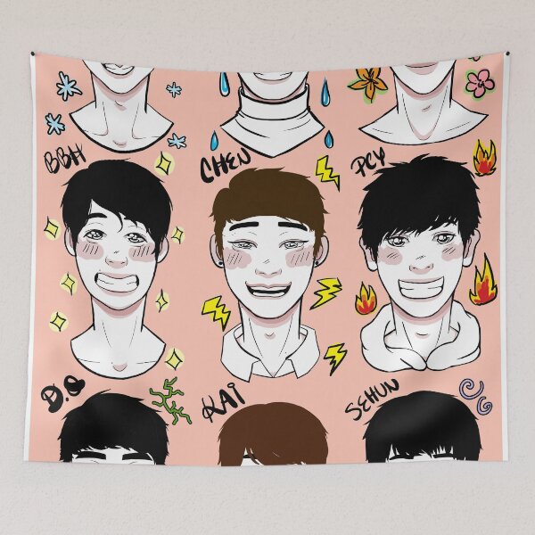 Item preview, EXO OT9 (9 Members) designed and sold by byunbasic.