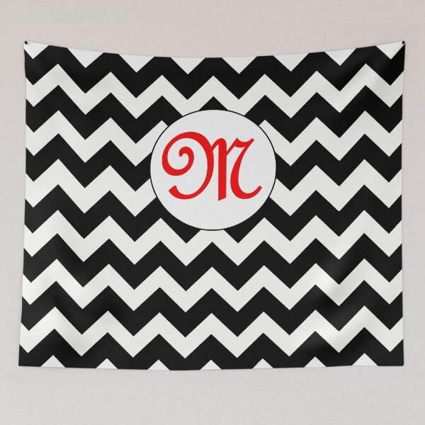 Item preview, Red M Chevron designed and sold by MonogramMonkey.