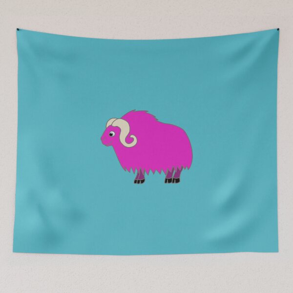 Item preview, Hot Pink Buffalo with Horns designed and sold by Grifynne.