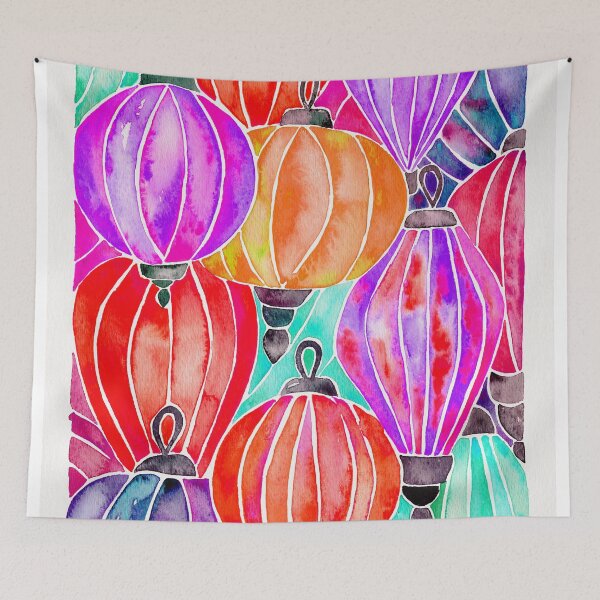 Item preview, Vietnamese Lanters – Tertiary Palette designed and sold by Cat Coquillette.