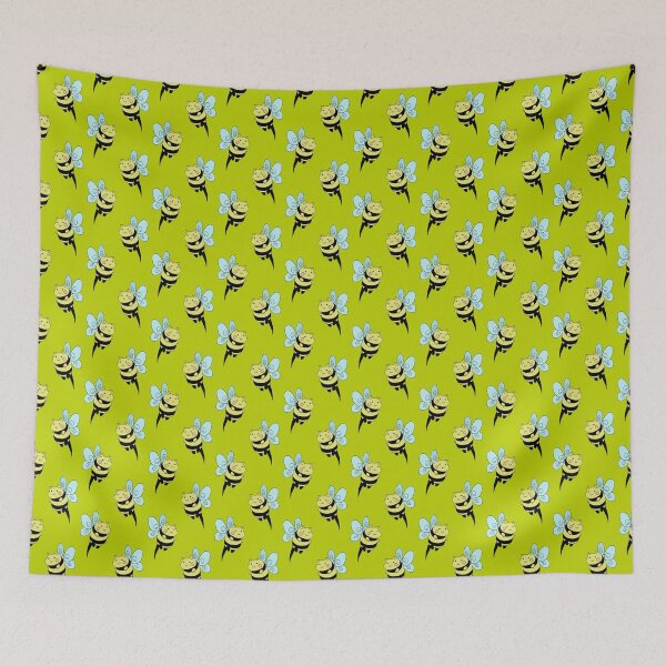 Item preview, Bee Cat Lime Green Pattern designed and sold by SaradaBoru.