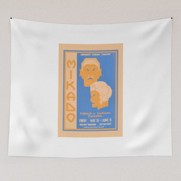 Item preview, Mikado Gilbert and Sullivan operetta Cincinnati theatre ad designed and sold by aapshop.