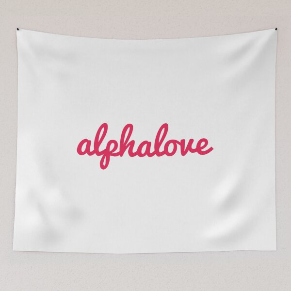 Item preview, alpha love cursive red designed and sold by joyandjulia.