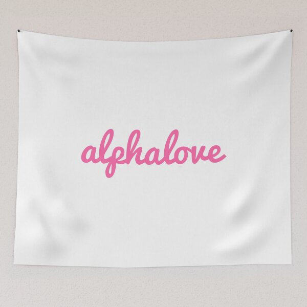 Item preview, alpha love cursive pink designed and sold by joyandjulia.