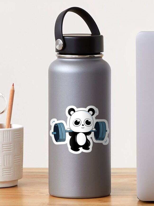 Stainless water bottle - Exercise Panda, Personalized gift