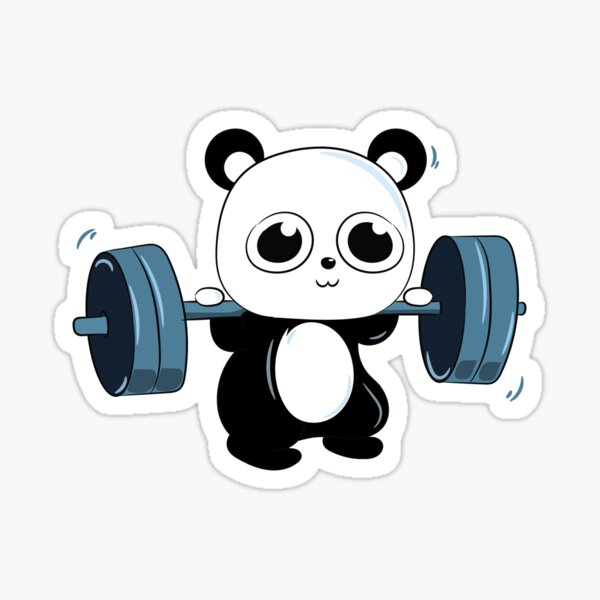 Cute Panda Training, cute panda training, panda, weightlifting, cute panda,  gym, fitness, training, funny, workout, exercise, panda weightlifting, panda  working out, working workowt panda iPad Case & Skin for Sale by msapparels