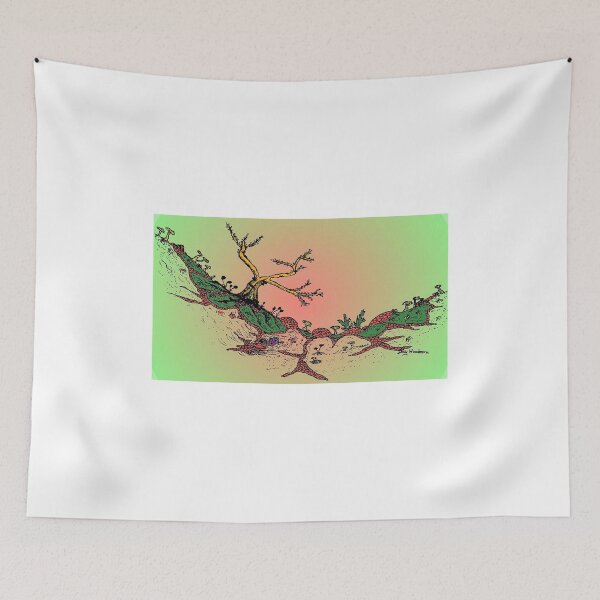 Item preview, Magic Valley Green / Pink Fantasy Art designed and sold by Julia Woodman.
