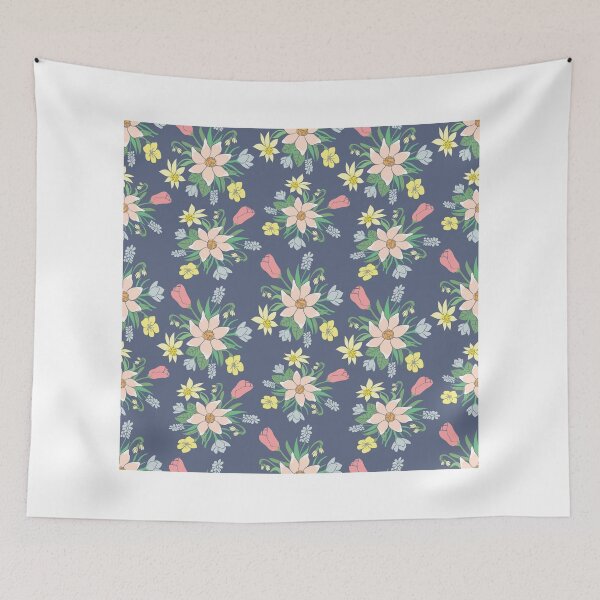 Item preview, Colorful vector pattern with spring flowers. designed and sold by Mashot.