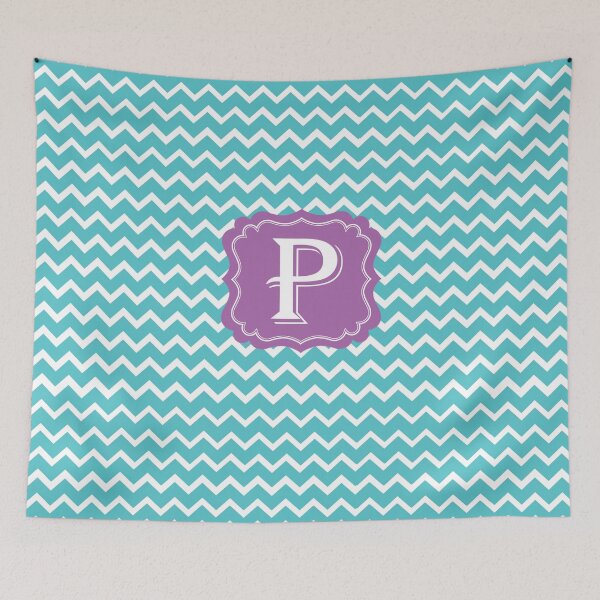 Item preview, P Turquoise designed and sold by MonogramMonkey.