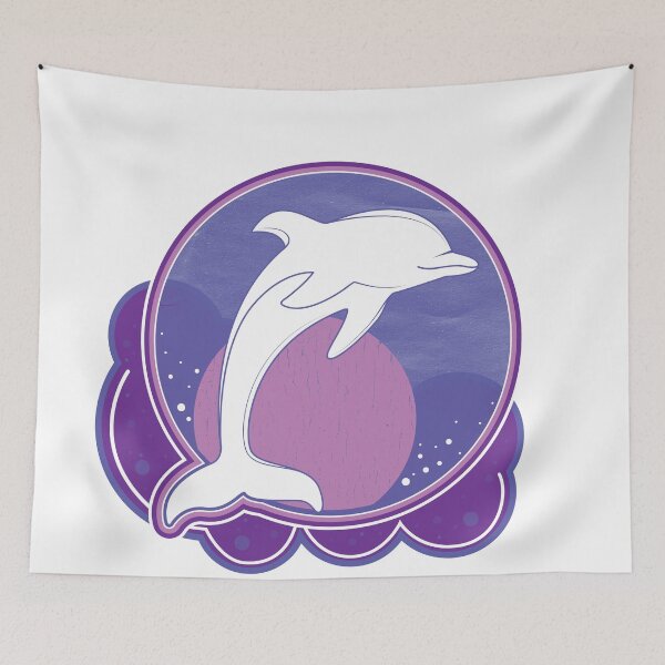 Item preview, Dolphin Moonlight Magenta designed and sold by JC Den.