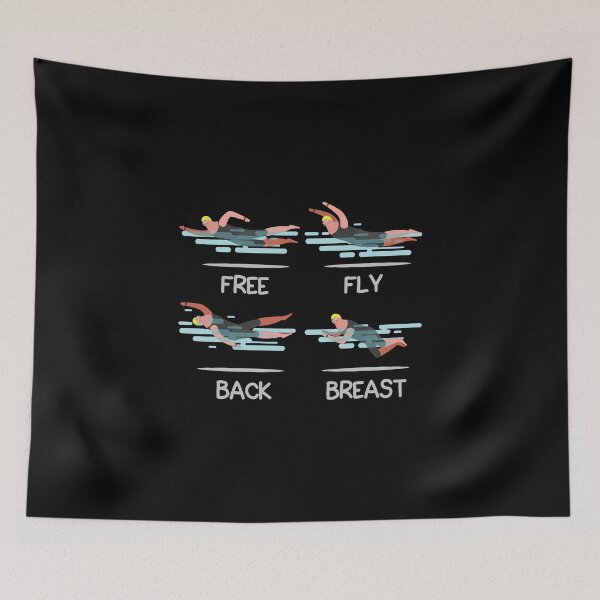 Artikelvorschau, Swimmer product - Free Fly Back Breast - Swim Coach Gifts entworfen und verkauft von stuch75.
