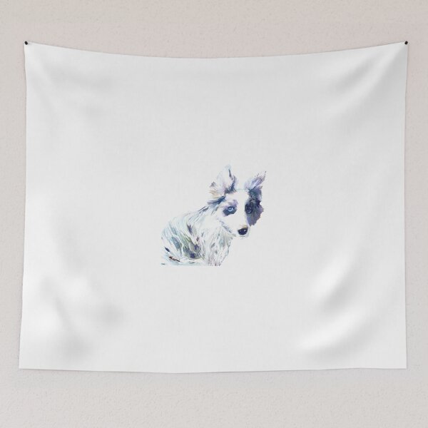 Item preview, Blue Merle Collie Art designed and sold by Karen Harding Art and Illustration .