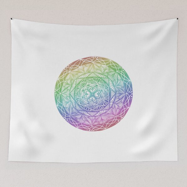 Item preview, Rainbow Mandala Zentangle designed and sold by selandriansart.