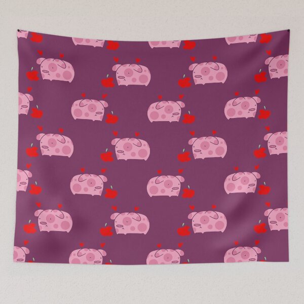Item preview, Apple Pig Pattern designed and sold by SaradaBoru.