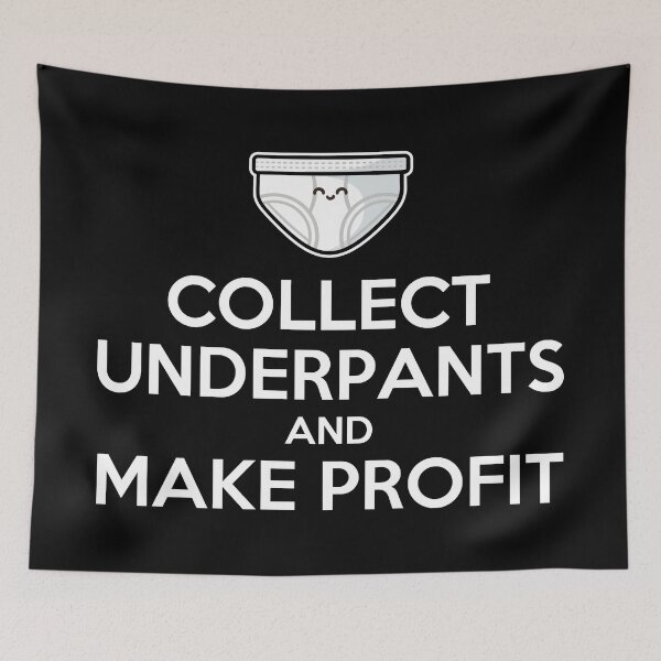 Item preview, Keep Calm and Collect Underpants designed and sold by fishbiscuit.