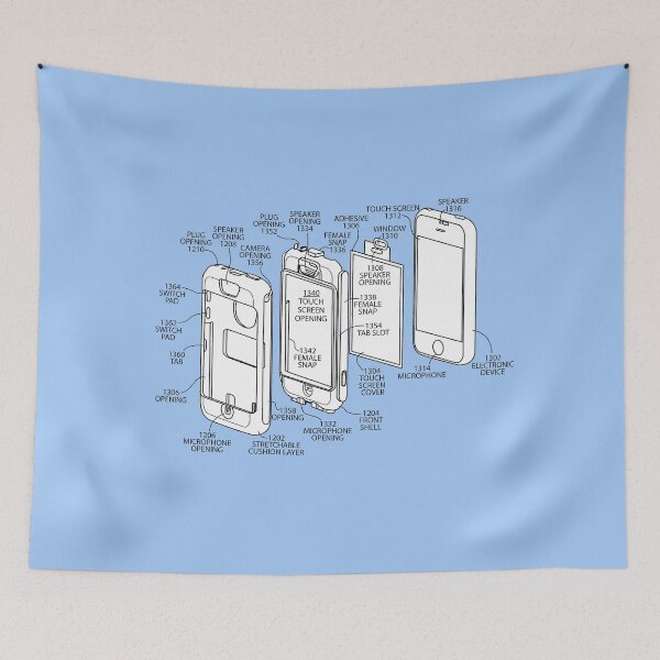 Item preview, Mobile Phone (exploded) Drawing.  designed and sold by timothybeighton.